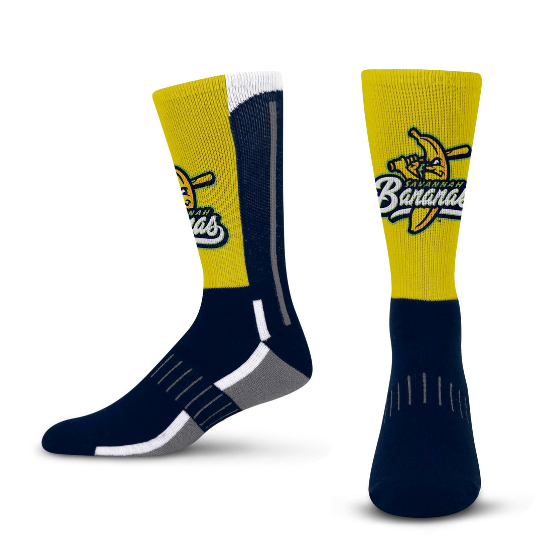 For Bare Feet Savannah Bananas Team Color Crew Sock Youth.