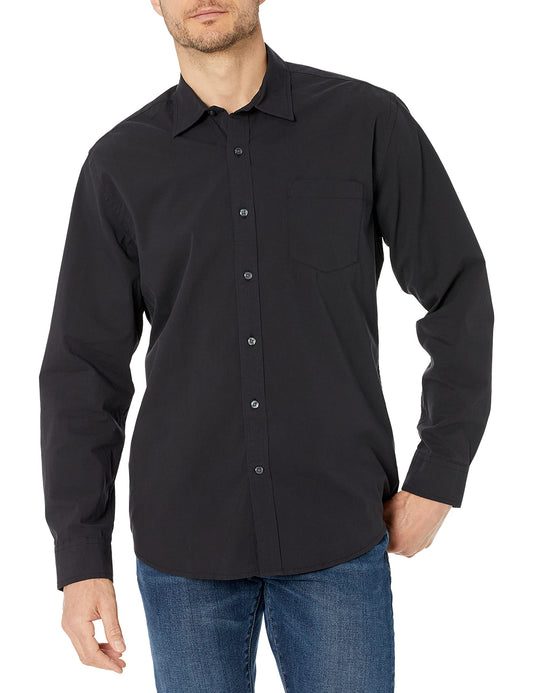 Classic Long-Sleeve Casual Poplin Shirt for Everyday Wear by Amazon