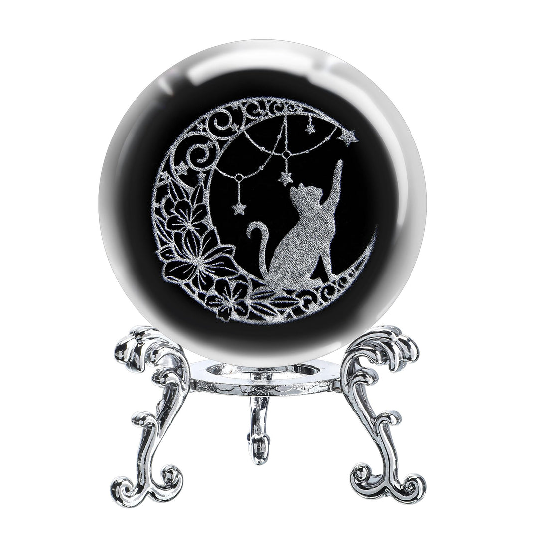 Crystal Cat Figurine Decorations