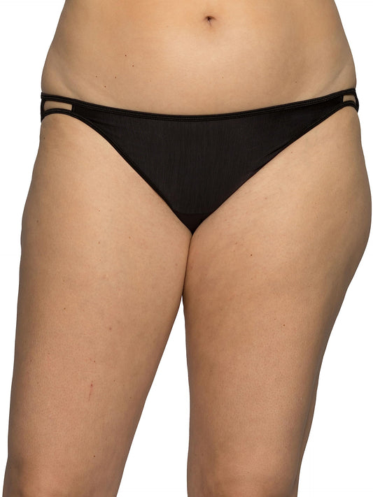 Vanity Fair Women's Illumination String Bikini Panties, Silky Stretch ⁘ Satin Trim.