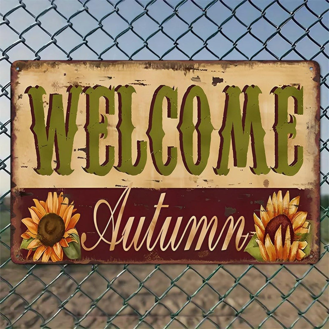Autumn Metal Wall Decor Signs