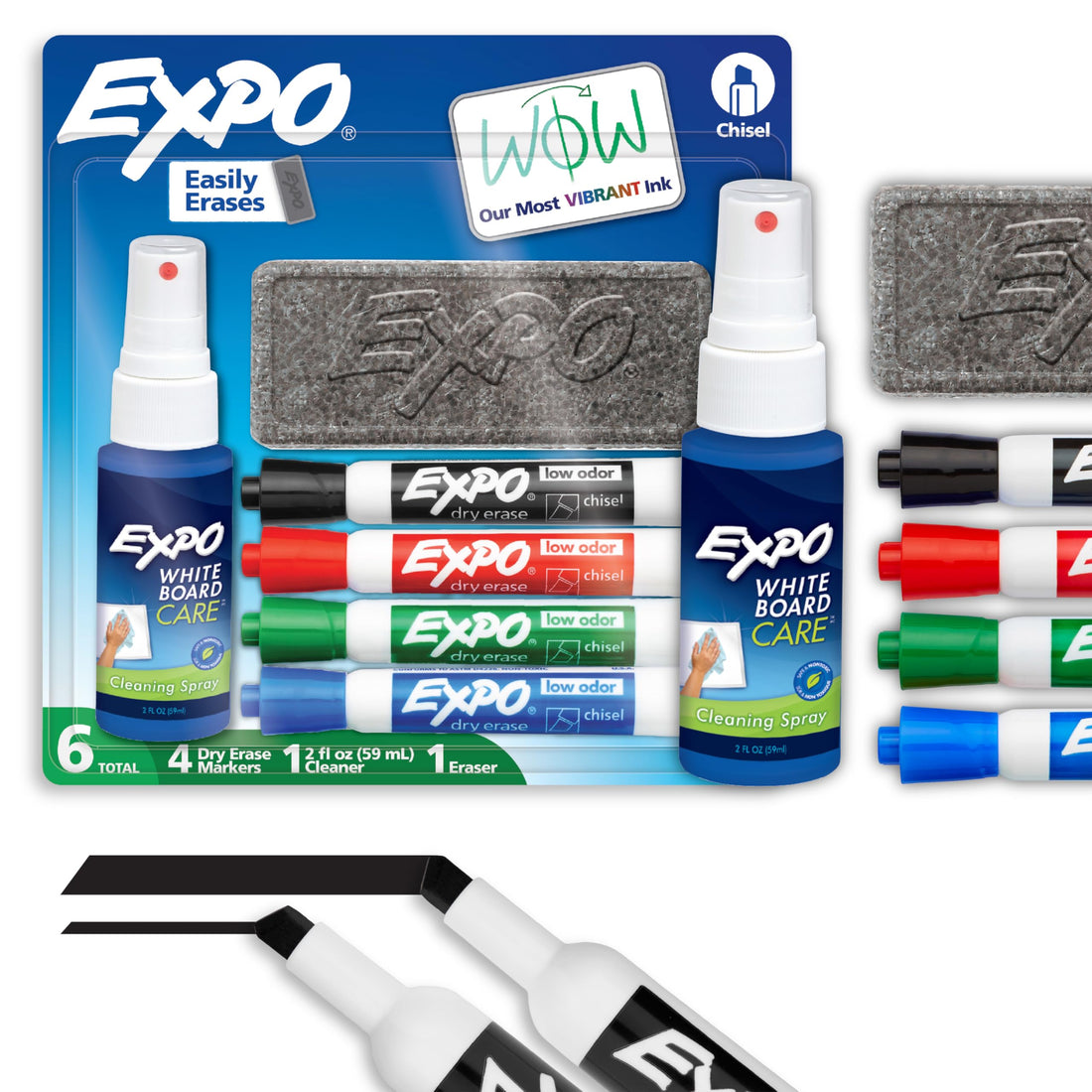 EXPO Low Odor Dry Erase Marker Set