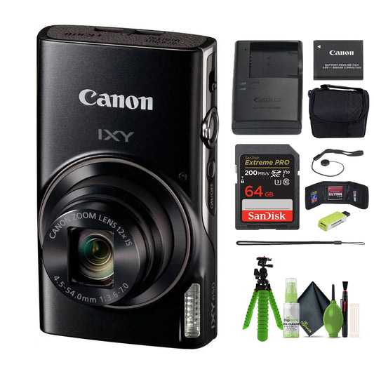 Canon IXY 650 Compact Digital Camera 12x Optical Zoom IXY650 (Black)