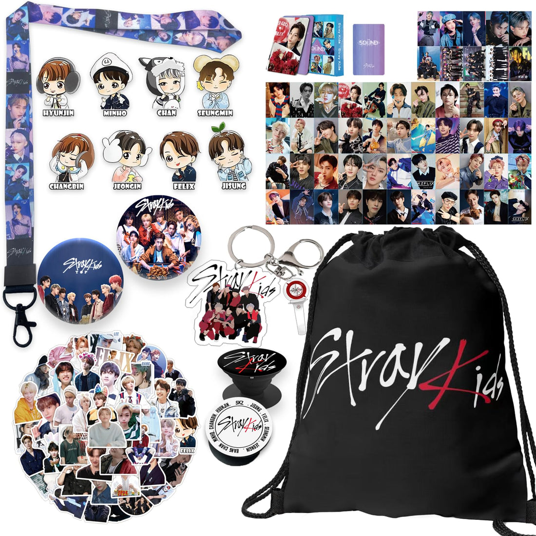 Straykids Merch Set for Fans - Album Accessories Collection