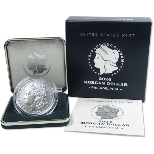 2024 Morgan Dollar Uncirculated .999 Silver $1 Coin SKU:OPC163.