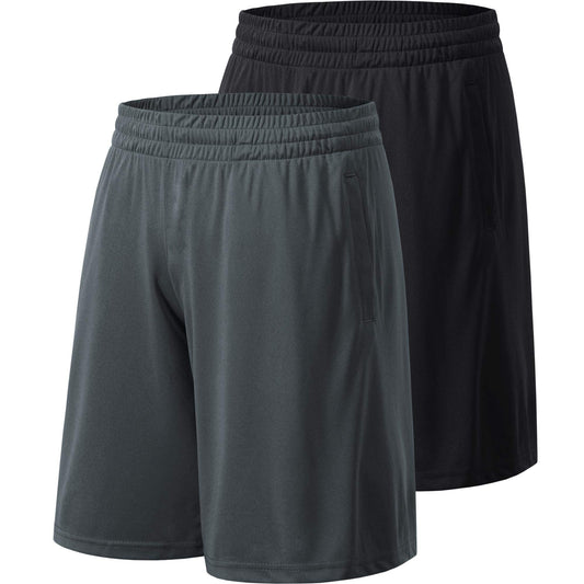 Profectors Men's Athletic Shorts with Pockets and Elastic Waistband Quick Dry Activewear Workout Shorts for ...