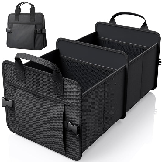 Water-Resistant Trunk Organizer for Car with Multi-Compartment Storage Solutions.