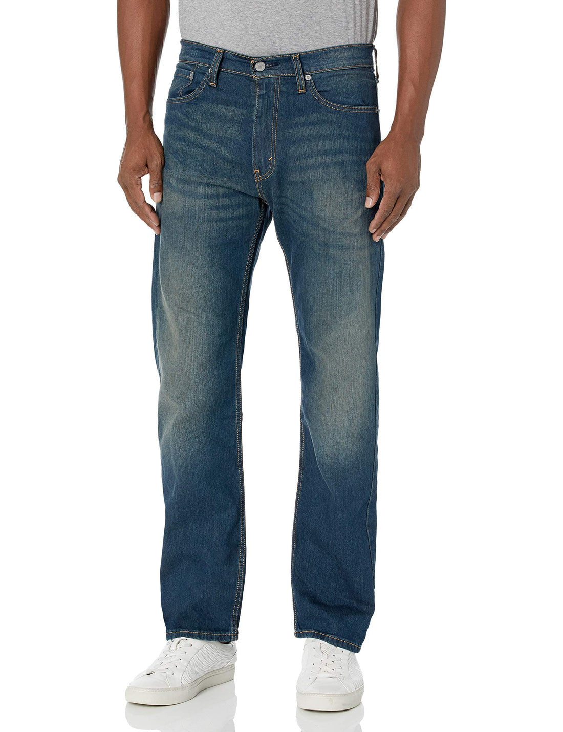 Levis Men's 505 Regular Fit Jeans: Classic Style for All Sizes