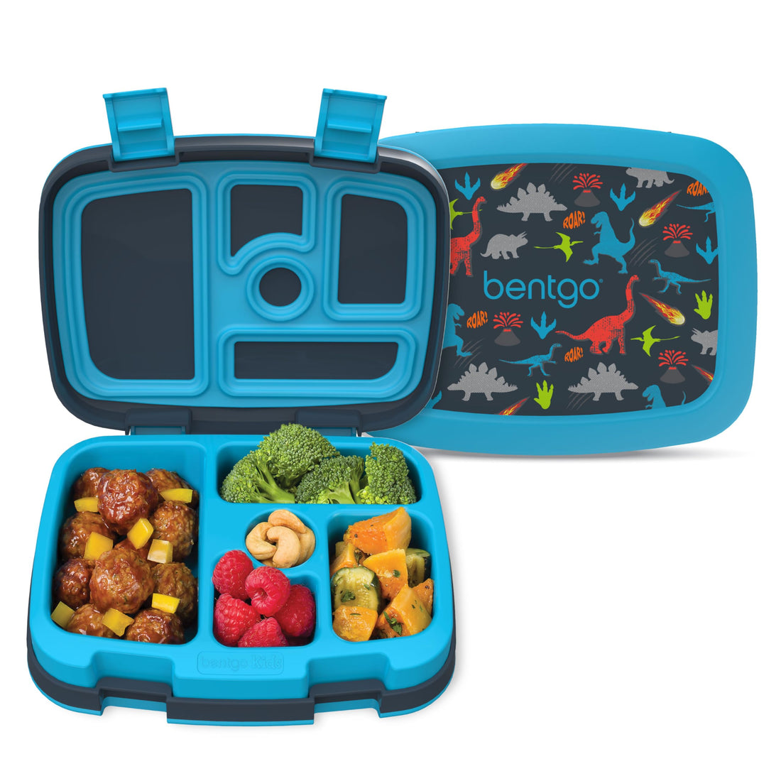 Bentgo® Kids Prints Leak-Proof, 5-Compartment Bento-Style Kids Lunch Box - Ideal Portion Sizes for...