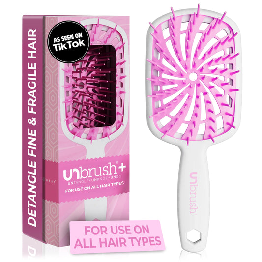 Tangle-Free Bliss: Gentle Detangling Curly Hair Brush for Wig worn hair