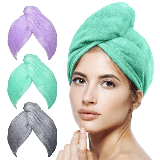 Fast Drying Hair Towel for Women with Turbans and Anti-Frizz Properties