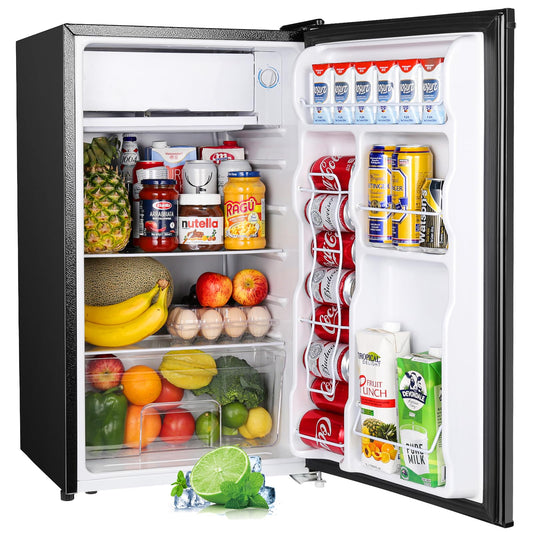 Compact and Functional Compact Refrigerator with Freezer for Small Spaces