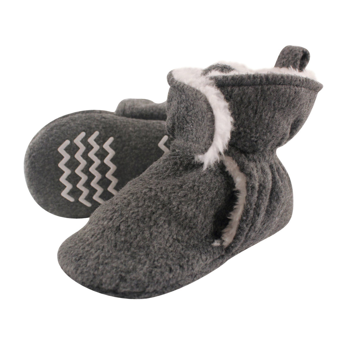 Hudson Baby Fleece and Sherpa Booties - Unisex Soft Cozy Booties