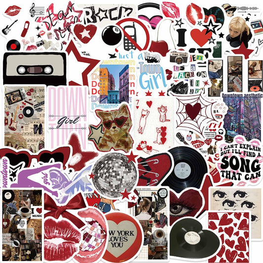 Aesthetic Downtown Girls Stickers Pack for Teens