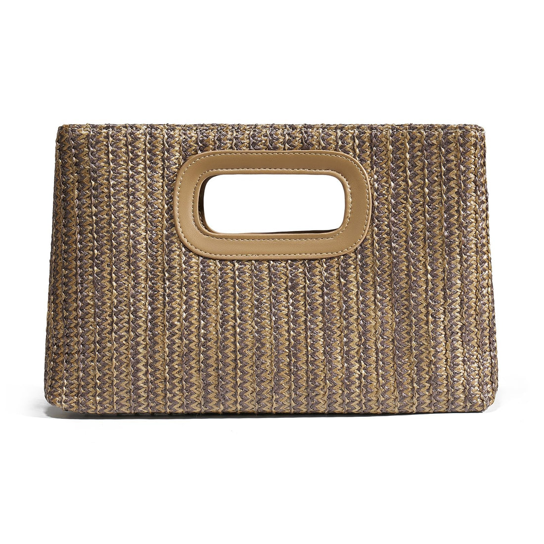 CHUNLI Chic Straw Clutch Purses for Women with Top Handle Summer Bag