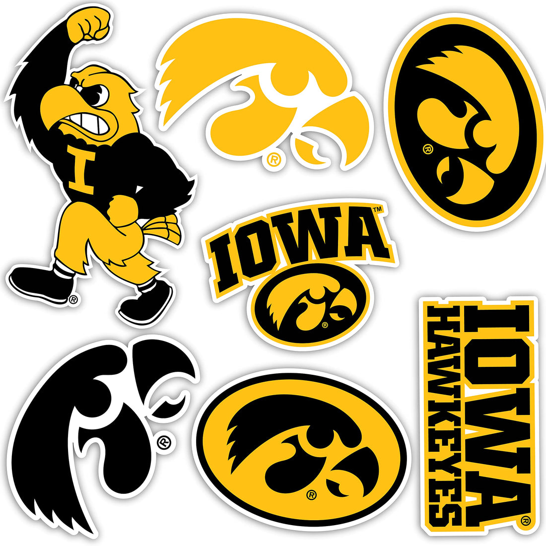 Desert Cactus University of Iowa Stickers Hawkeyes Vinyl Decals Laptop Water Bottle Car ...