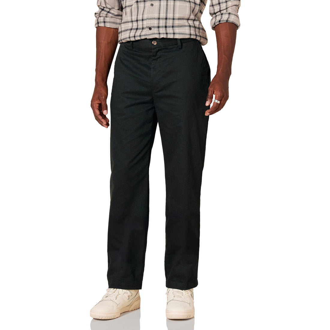 Classic-fit chino pants for men, wrinkle-resistant and available in tall.