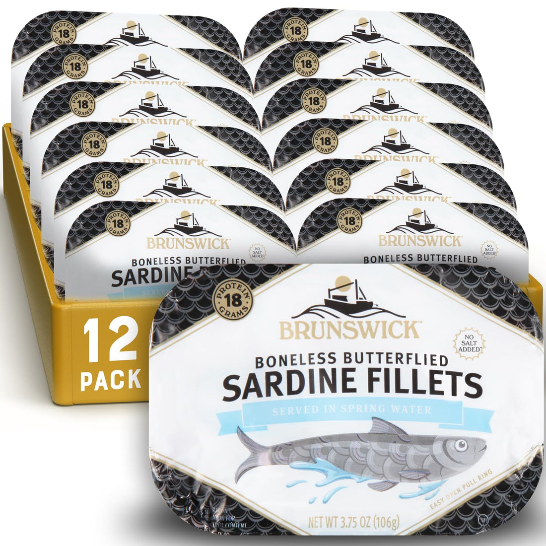 Brunswick Sardines in Spring Water Can Pack of Twelve Review