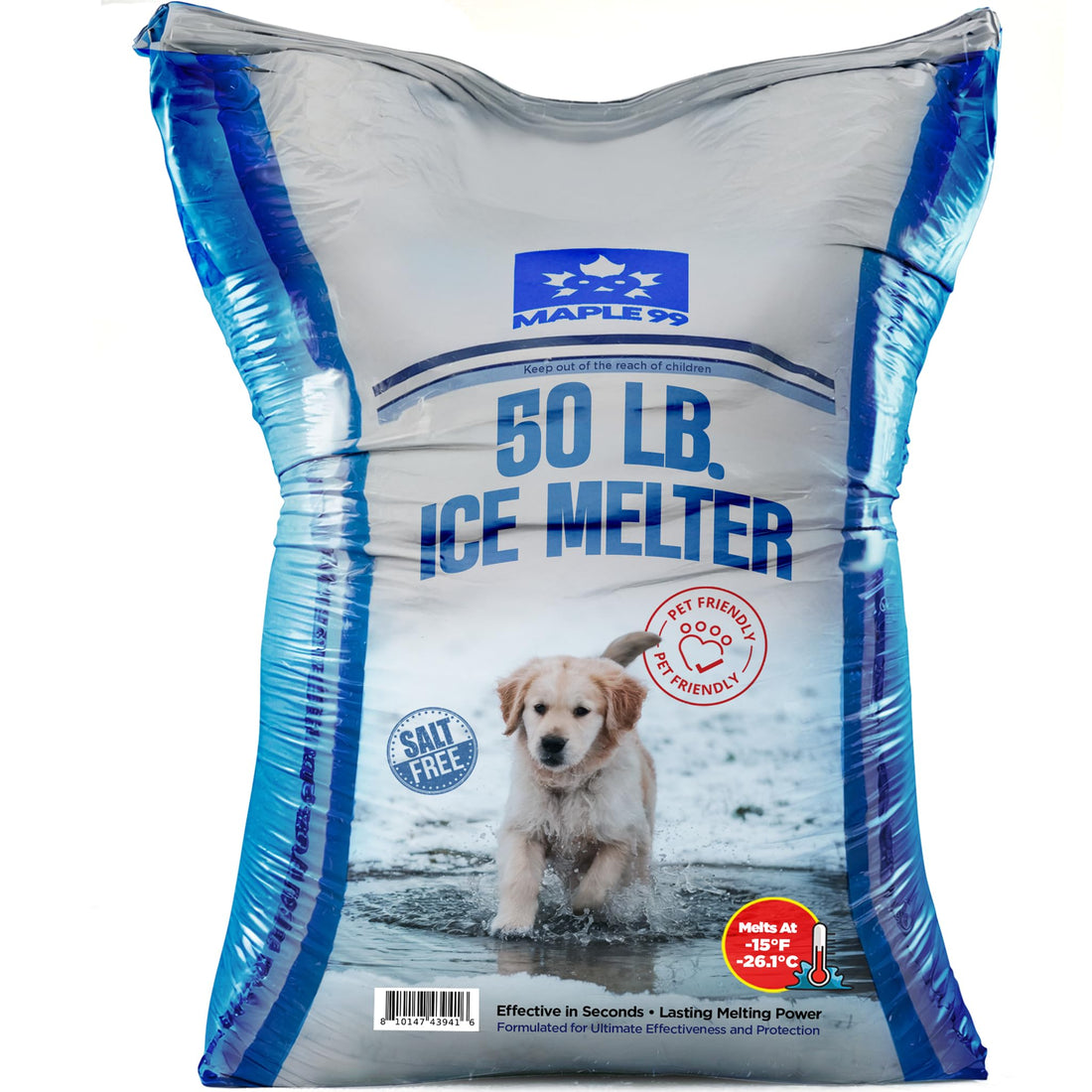 Pet-Friendly Ice Melter for Concrete Sidewalks, Safe for Animals.