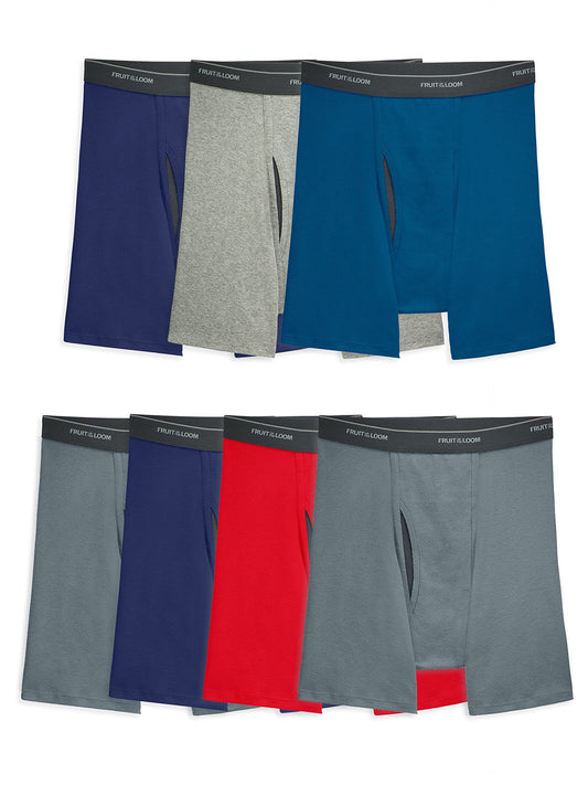 Fruit of the Loom Men's Coolzone Boxer Briefs, Moisture Wicking ⁘ Breathable, Assorted Color ...