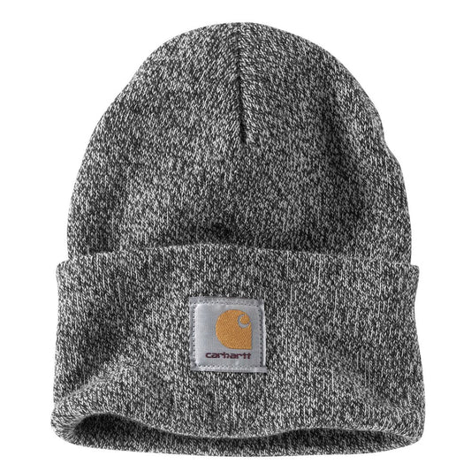 Water-resistant, thermal, and functional Carhartt men's knit cuffed warm ski beanie.