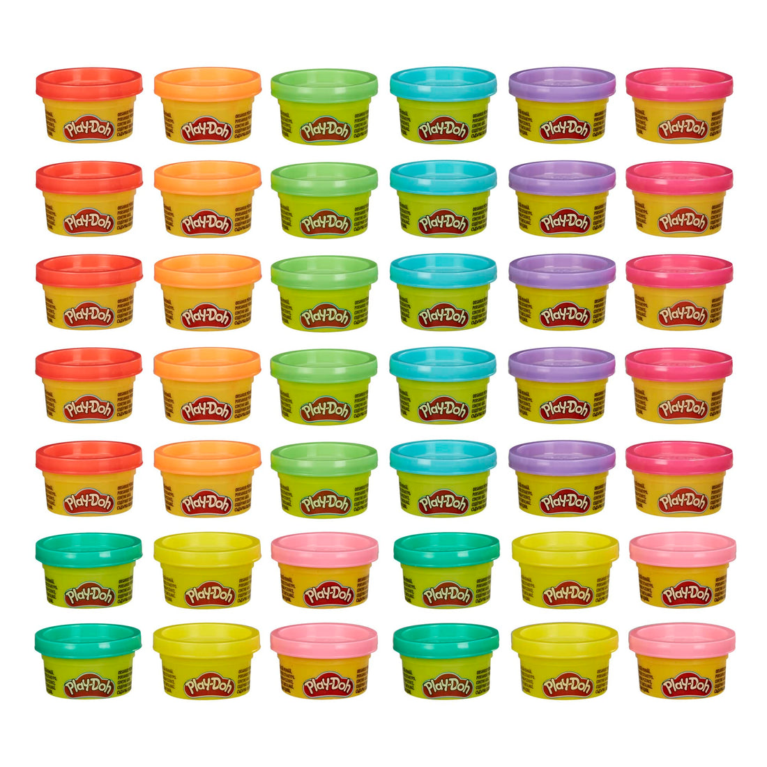 Play-Doh Bulk Handout 42-Pack of 1-Ounce Modeling Compound Cans, Non Candy Halloween Handout Toys ...