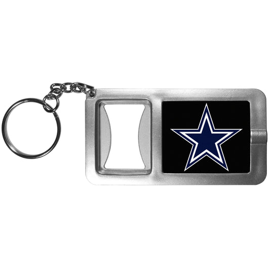 Siskiyou NFL unisex-adult Flashlight Key Chain With Bottle Opener.