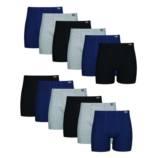 Packs of Comfortable, Breathable, Moisture-Wicking Men's Boxer Brief Underwear