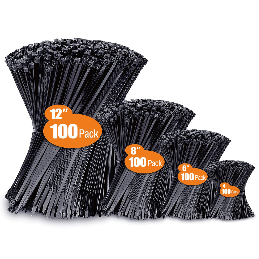 Limited Time Offer: Massive 400-Pack of Reusable Black Cable Ties