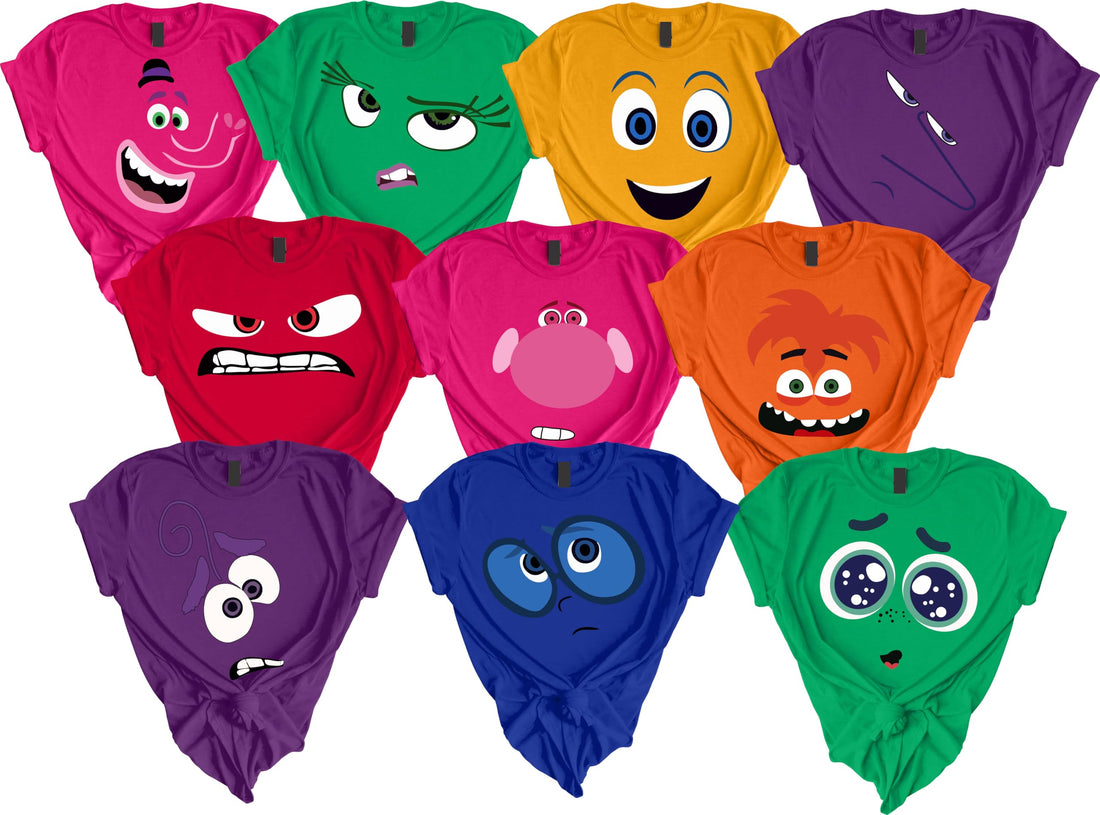 Custom Inside our Feeling 2 Characters Out costumes Emotional Shirt Design Custom Tees, Funny ...