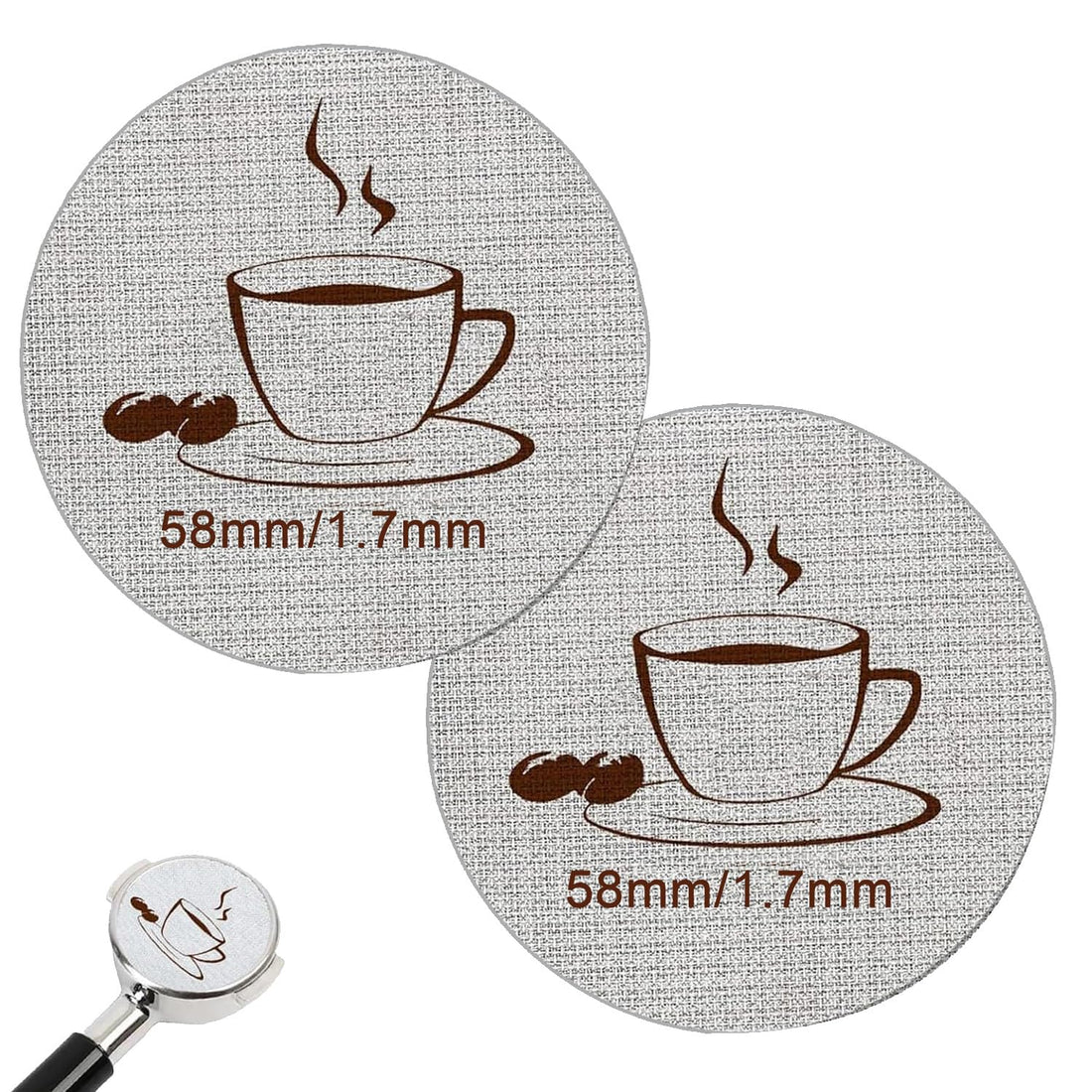 Coffee Portafilter Puck Screen for Espresso Machines - Reusable Filter Replacement
