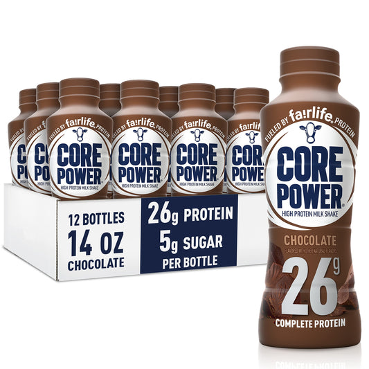 Core Power Fairlife 26g Protein Milk Shakes, Liquid Ready To Drink for Workout Recovery, Chocolate...