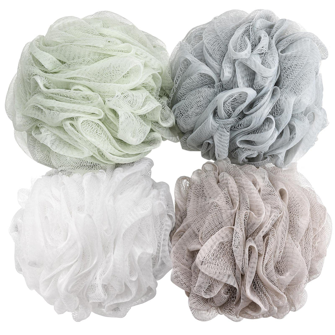 Soft and Gentle Bath Scrunchies for Soothing Skin Exfoliation Experience Available.