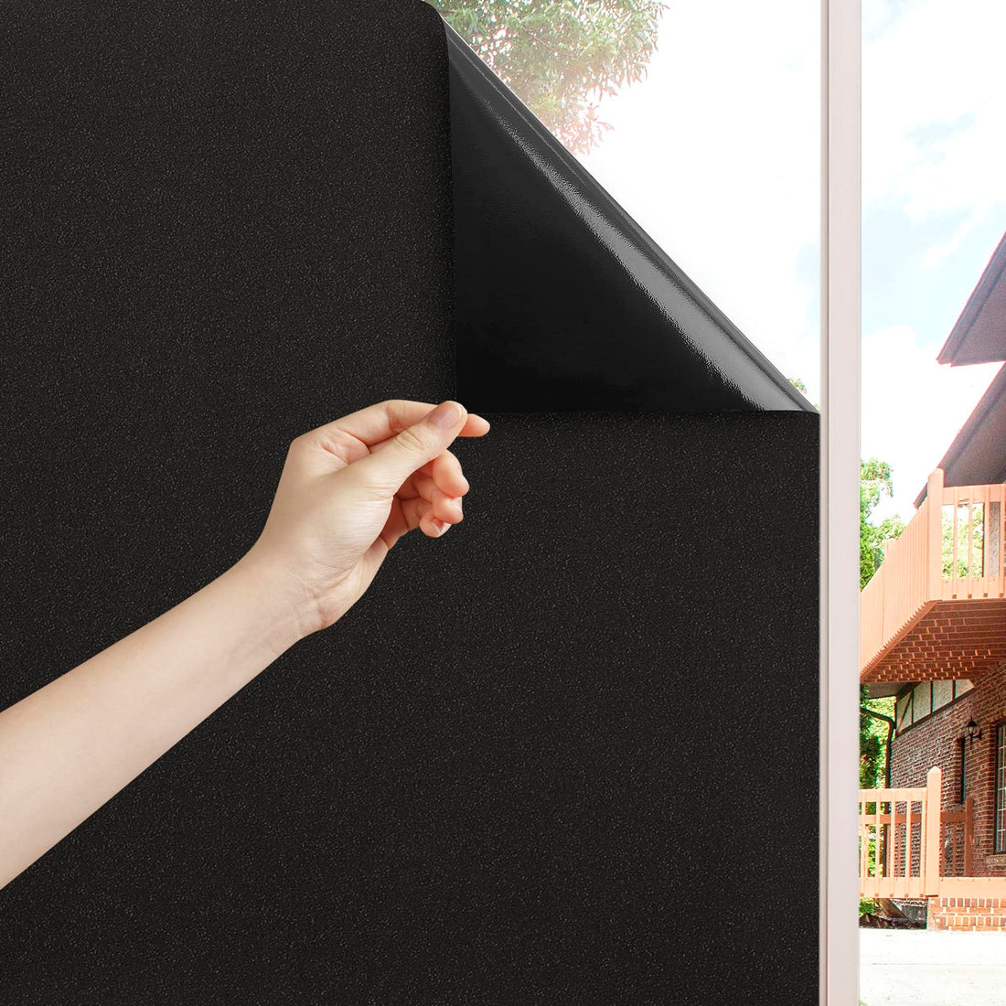 Blackout Window Film for Privacy and Sun Blocking