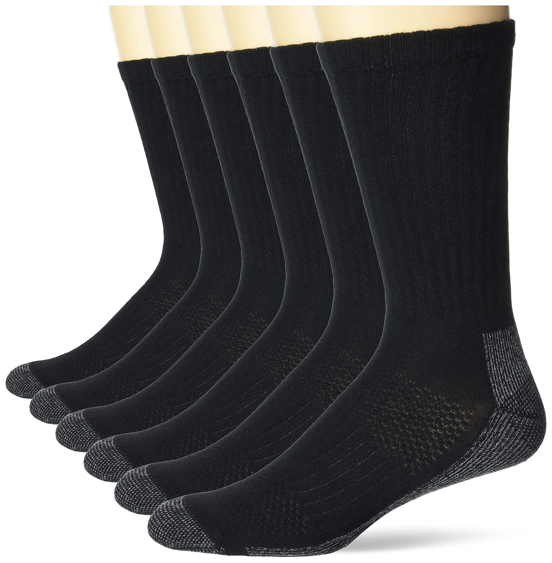 Hanes Men's Work Socks: 6-Pack for Durability and Comfort