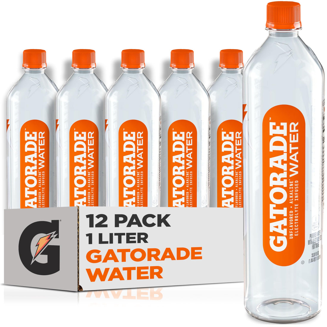 Revitalize Your Body with Electrifying Gatorade Water, 1L, 6 Pack