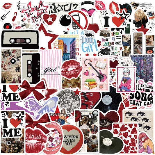 Trendy Y2K Aesthetic Stickers Pack for Teens and Adults