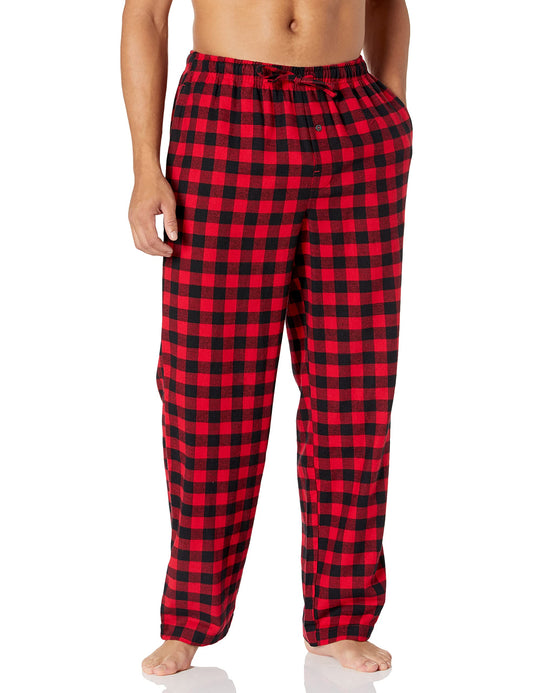 Cozy Men's Plaid Flannel Pajama Pants for Comfort and Relaxation.