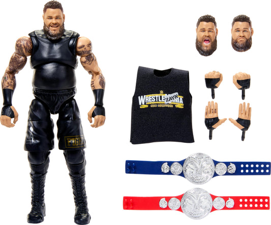 Mattel WWE Ultimate Edition Action Figure ⁘ Accessories, 6-inch Kevin Owens Collectible Set, ...