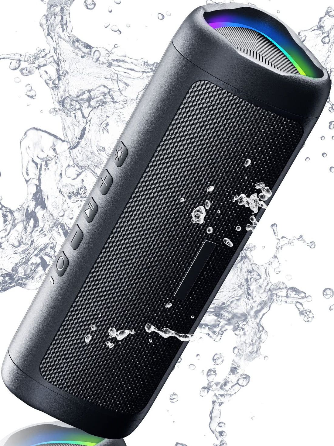 Bluetooth Speaker with HD Sound, Portable Wireless, IPX5 Waterproof, Up to 24H Playtime, TWS ...