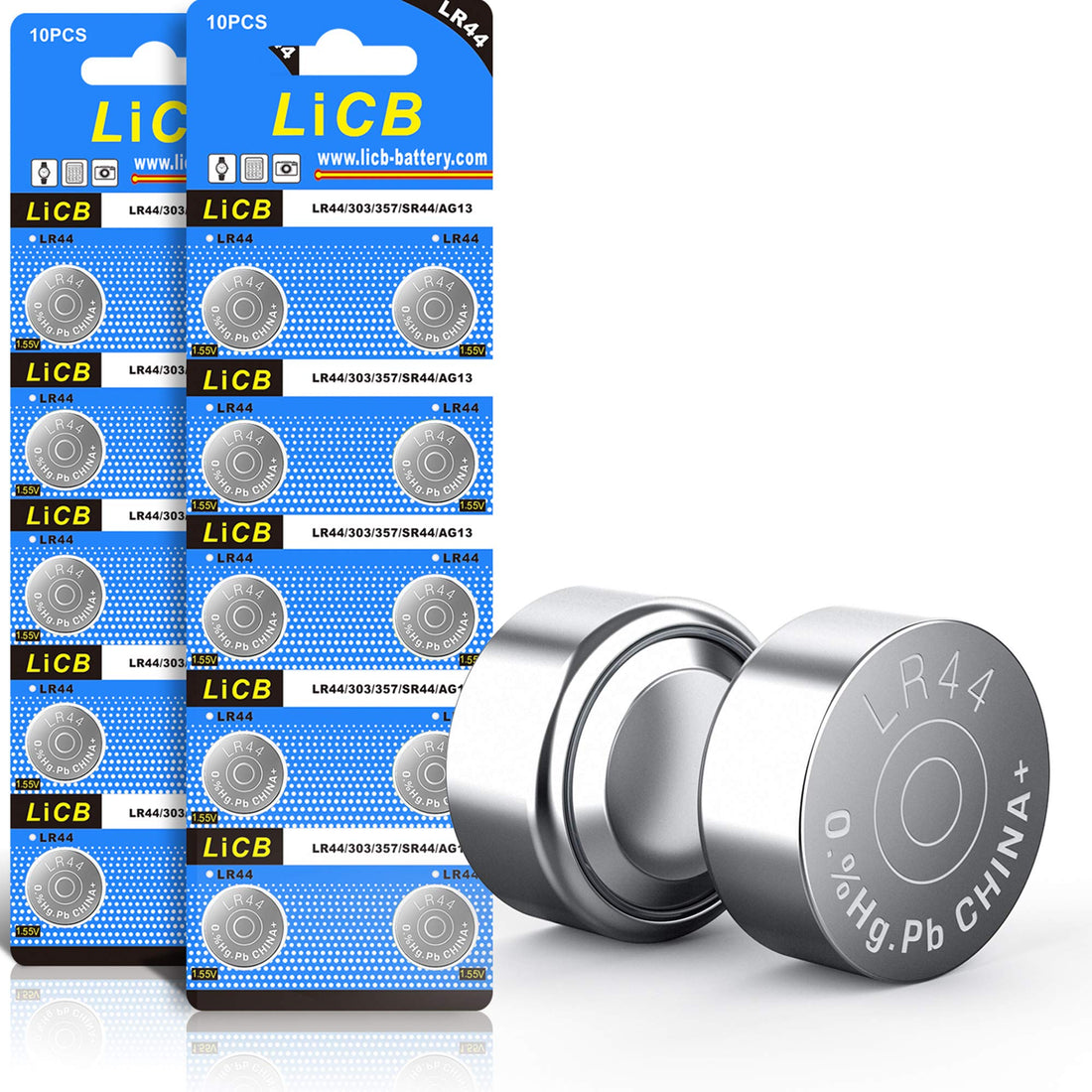 LR44 AG13 357 303 SR44 Button Coin Cell Batteries - 20 Pack 1. 5V