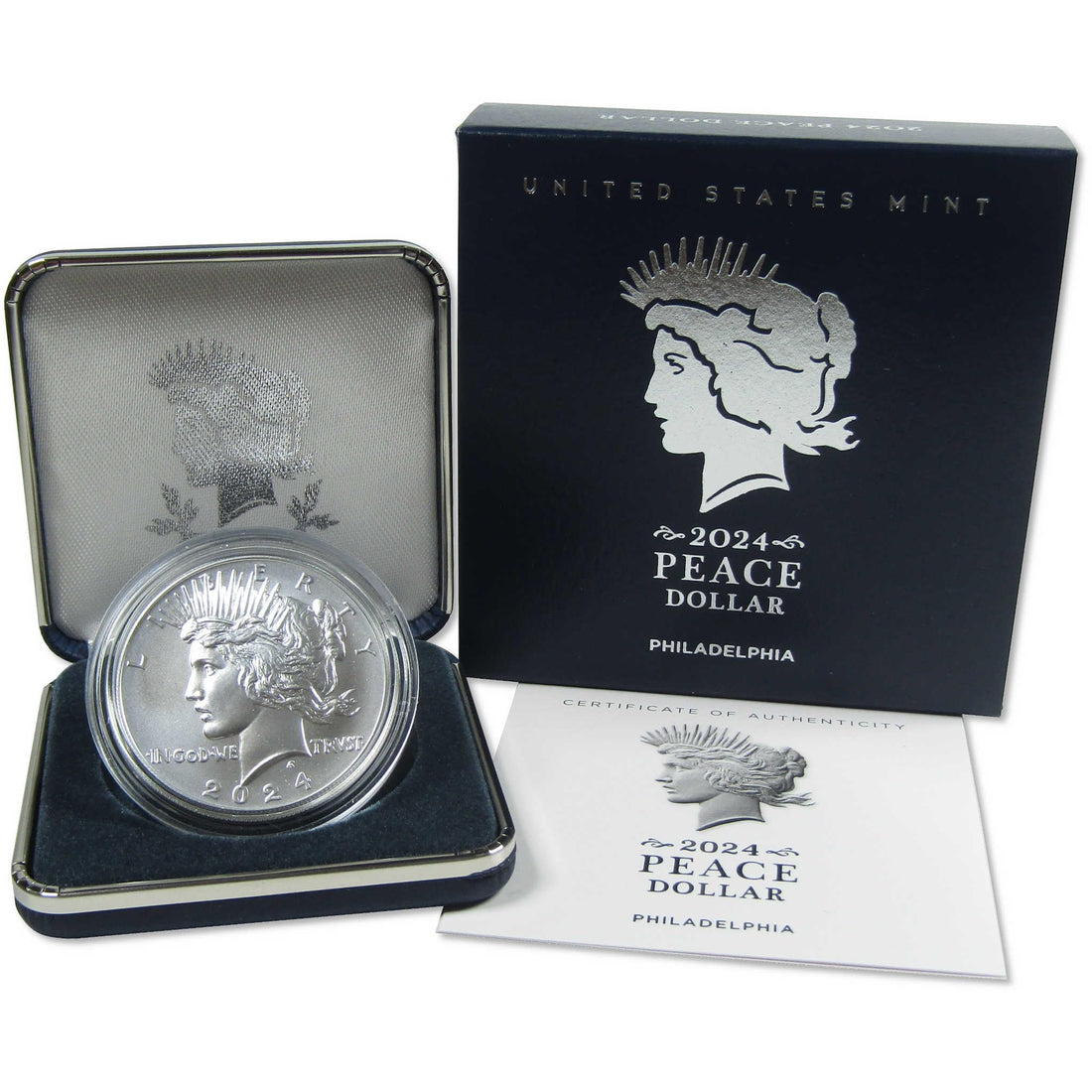 2024 Peace Dollar Uncirculated .999 Silver $1 Coin SKU:OPC164.