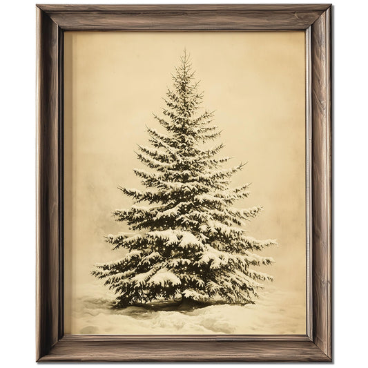 Mother Nature's Masterpiece: Whimsical Forest Scene Winter Wonderland Wall Hanging