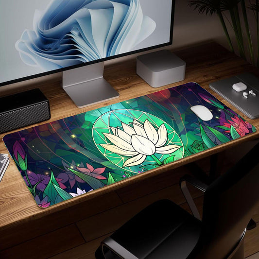 Colorful Leather Desk Pad: Waterproof Art for Your Workspace