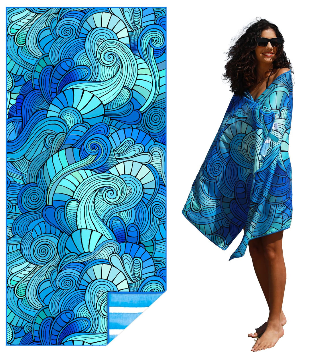 **Quick Dry Microfiber Beach Towel for Outdoor Activities**