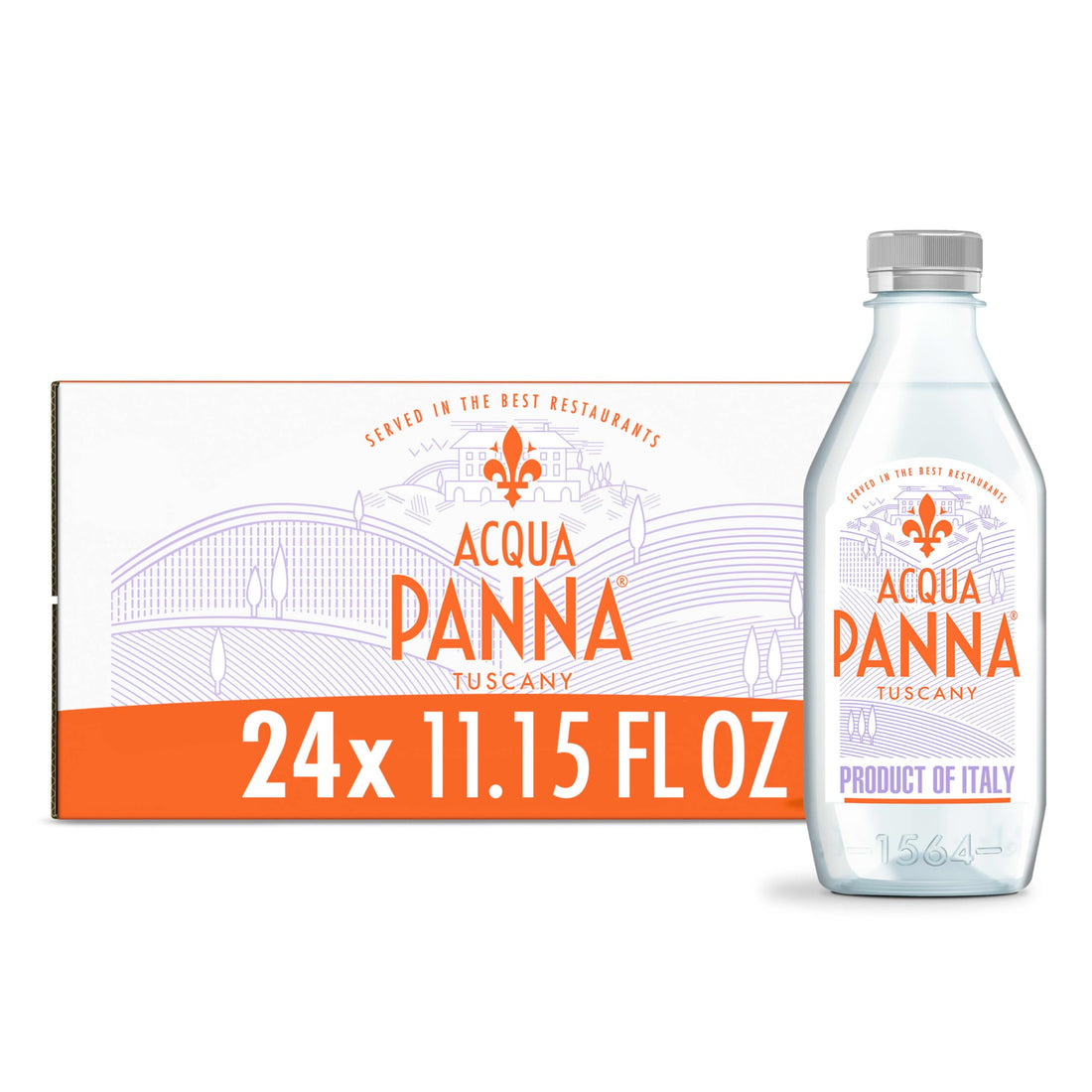 Bottled Water Product Description and Specifications Acqua Panna spring water in twenty four 11.