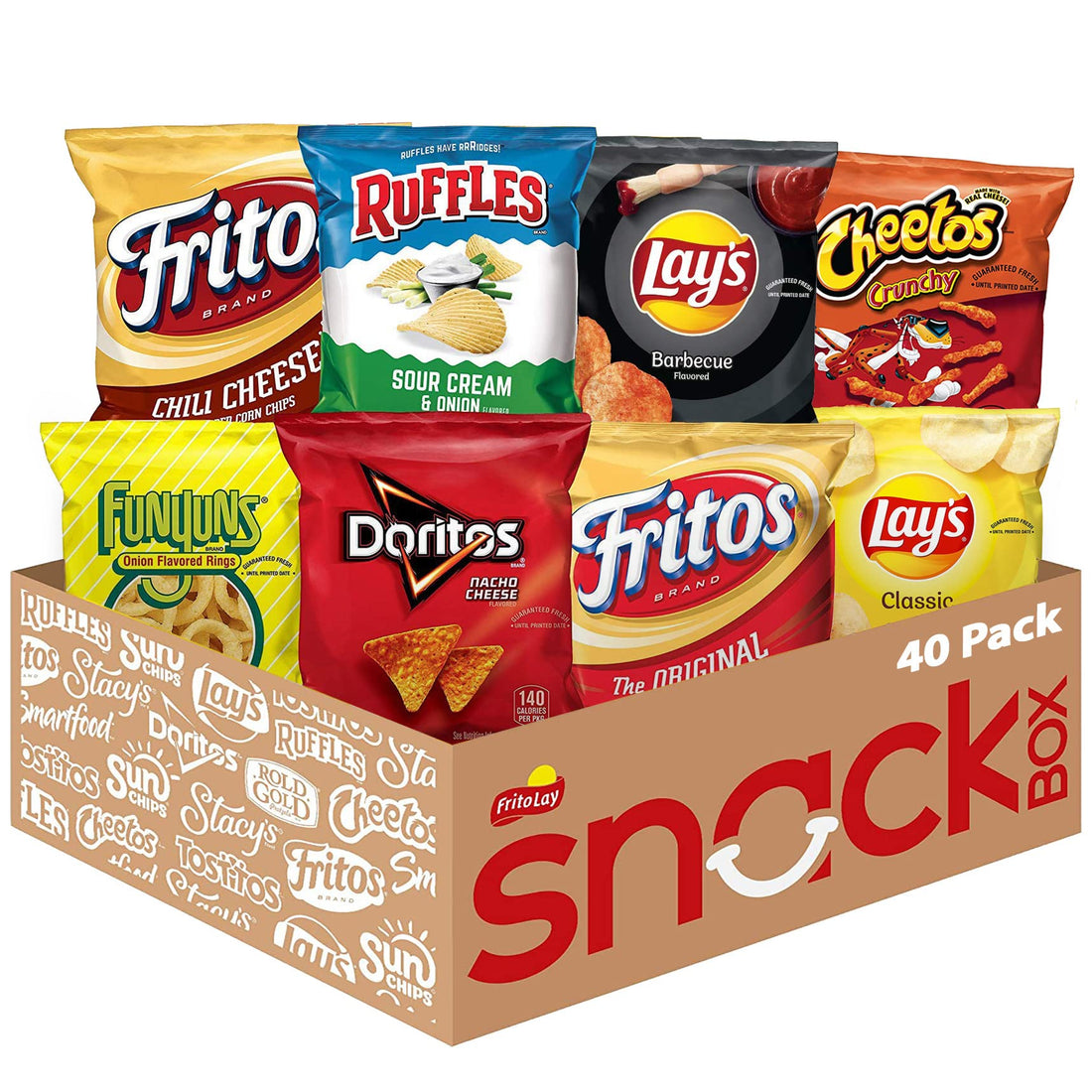 Spicy Fun Variety Pack of Frito Lay Party Snack Mix.