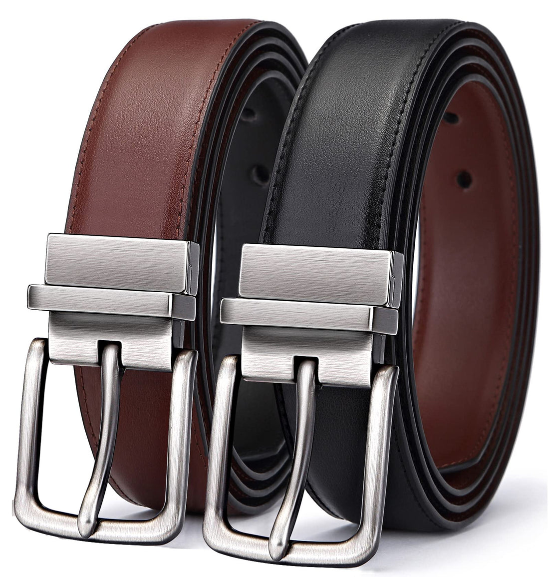 Dual-Winged Elegance: Reversible Belt for the Stylish, Versatile Gentleman