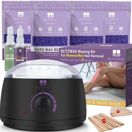 Brazilian and Bikini Waxing Kit for At-Home Hair Removal Solution.