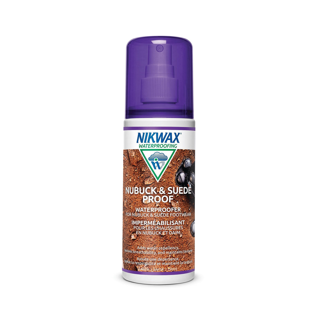 Nikwax Nubuck ⁘ Suede Proof, 125ml, Spray-On Waterproofing Restores DWR Water Repellency in ...